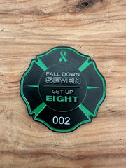 “Fall Down 7, Get Up 8” Challenge Coin